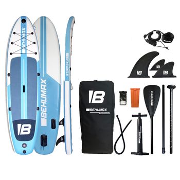 BEHUMAX - Tabla Paddle Surf Be Wave 11 inflable Drop Stitch PVC militar con remo aluminio aletas GoPro kit completo