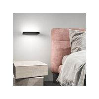 lampara de pared led de pie negra con base de carga para telefono movil perenz