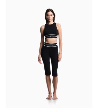 Emporio Armani para mujer. EW003673_AF19023 Pantalón Lounge negro (L), Homewear, Algodón