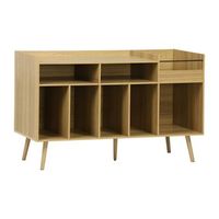 mueble de vinilos xl estilo escandinavo 130cm natural
