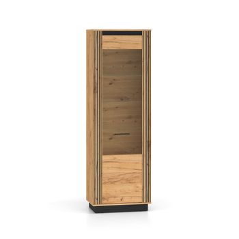 Vitrina 1 puerta y negro fachada de mdf madera