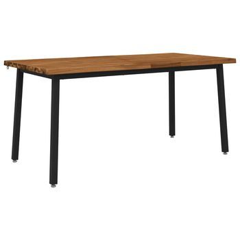 Mesa De Comedor - Mesa De Cocina Con Borde Natural 160 X 70 X 75 Cm Natural