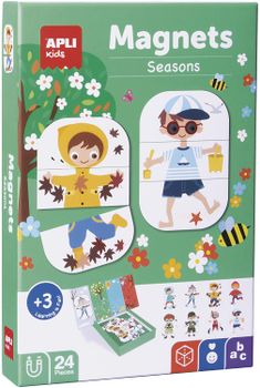Apli Kids Magnets Seasons 17160 - Juego magnético, temática estaciones