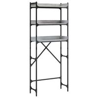 estanteria lavadora madera ingenieria gris sonoma 67x25x163 cm vidaxl