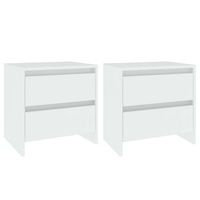 pack 2 uds mesillas de noche  mesita de noche madera contrachapada 45x345x445 cm