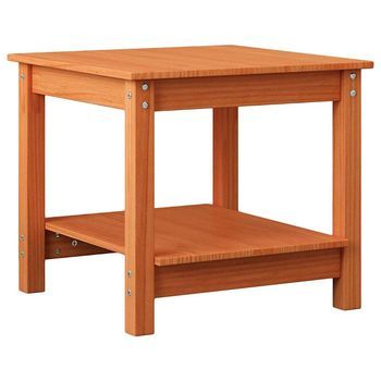 Mesa De Café Marrón Cera 50 X 50 X 45 Cm Madera Maciza De Pino