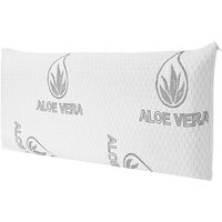 almohada de espuma con aloe vera firmeza media transpirable y ergonomica alivia cuello y cervicales funda extraible y lavable ideal para dormir de lado o boca arriba