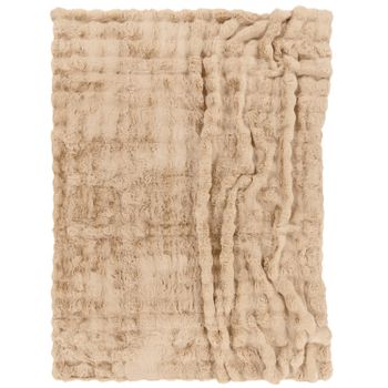 Manta suave Arnia beige 200x240 cm