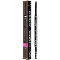 lapiz micro para cejas nyx professional makeup varios tonos - black