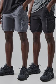 Pack De 2 Pantalones Cortos Man Active Cargo Ligeros, Multi