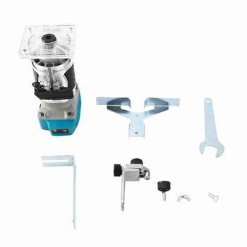 Máquina Eléctrica Multifuncional De Carpintería Sin Escobillas, Velocidad Ajustable Para Lijar, Fresar, Grabar Y Taladrar Ranuras, 18.000 Rpm