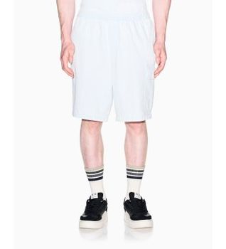 A|X Armani Exchange para hombre. XM002810AF22638FB380 Bermudas efecto desgastado blanco (32), Casual, Algodón