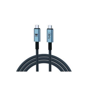 Cable USB Tipo C a Tipo C 2m 240W PD, transferencia 40Gbps, carga rápida, Emark GEN3, diseño plano aluminio