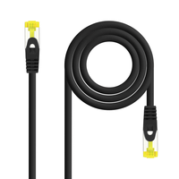 nanocable latiguillo lszh cat6a sftp 25cm negro
