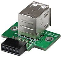 startechcom adaptador header usb de 2 puertos para placa base