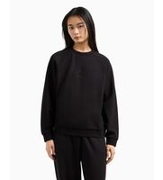 ax armani exchange para mujer xw000826af13397uc001 sudadera de cuello redondo negro s casual deportivo multideporte viscosa