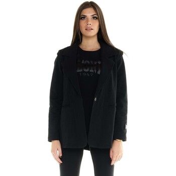 Leone 1947 Chaqueta Woman Fleece Jacket Blackout para mujer