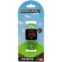 kids reloj led minecraft minecraft 18x7x1 cms