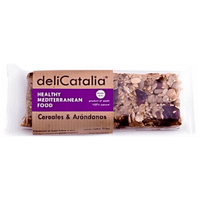 barrita ecologica de cereales y arandanos - delicatalia 50g