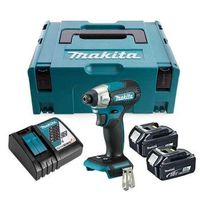 makita destornillador de impacto 18 v lxt 140 nm 2 x 30 ah en makpac dtd157rfj