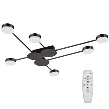 Lámpara De Techo Led App521-6c 6 Brazos Black