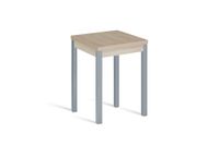 mesa de cocina alta extensible libro 65130x65cm roble pata gris