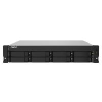 nas rack qnap 8 bahias 2u al324 quad-core 4gb ddr4 2x10gbe2x25gbe turbo system iscsi ts-832pxu-4g expansion pcie
