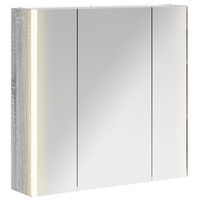 armario con espejo de bano  mueble de bano gris sonoma 635 x 155 x 605 cm