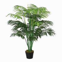 palmera artificial 125 cm con 18 hojas y maceta
