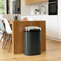 cubo de basura de cocina automatico gris  58l