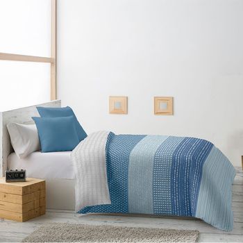 Edredón Invierno Reversible 350g Estampado Naray 135 Cm Rufino Diaz, Azul