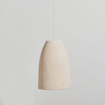 Lámpara de techo de fibra de vidrio crema Ø40 cm