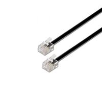 cable de telefono aisens a143-0319 rj11 6p4c 4 hilos 2m negro