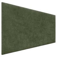 dhome cabecero verde 105cm acabado toalla soft tapizado liso 4cm grosor 70 alto tejido suave para pared acusticos cabeceros absorbentes 105cm 4cm - 70 al - verde