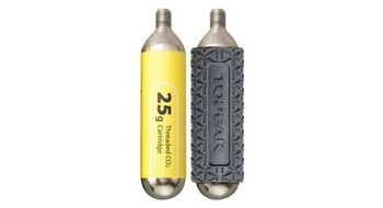 Co2 cartridge 25g threated  2 pieces w  1 cover