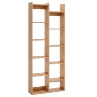 costway estanteria de 12 niveles antivuelco rganizador moderno para libros para oficina en casa 65 x 20 x 162 cm