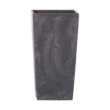Maceta alta en plastico antracita de 75x40x40cm