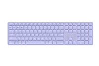 teclado rapoo wireless y bluetooth e9800m 24ghz bt 30 50 diserro ultrafino bateria lila