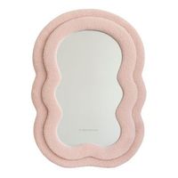 espejo de pared ondulado flamingueo teddy 70x50x4cm rosa