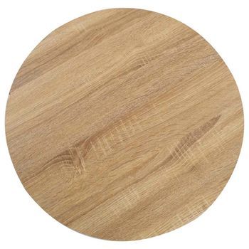 Mesa De Bistró Mdf Marrón Claro 60 Cm
