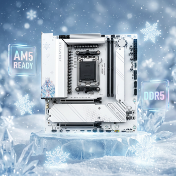 Tarjeta Madre JGINYUE B650M Snow Dream AM5 DDR5 para CPU AMD Ryzen Serie 7000/8000/9000, Alimentación de 19 Fases, WiFi 6, Blanca, para Juegos