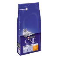 purina one adult chicken  whole grains dry cat food - economy pack 2 x 6kg