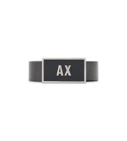 ax armani exchange para hombre xm000185af11958mc038 conjunto de cinturon de piel con dos pasadores negro osfa casual