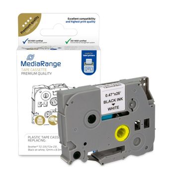 MediaRange MRBTZ231 Cinta de Etiquetas de Impresora Compatible Brother TZ-231/TZe-231