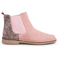 pisamonas botines botines nina serraje con talonera glitter para nina