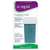 x-epil cartucho de cera normal con rodillo ancho de 100 ml aloe vera