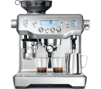 SAGE by Heston Blumenthal Oracle Bean to Cup Coffee Machine - Silver, Silver