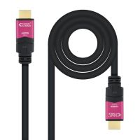nanocable cable hdmi v20 4k60hz 18gbps con repetidor machomacho 15m negro