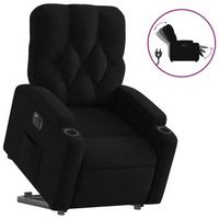 sillon de salon  silla  sillon electrico reclinable elevable de tela negro