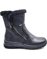 de rieker botas en piel negro con forro de lana 00